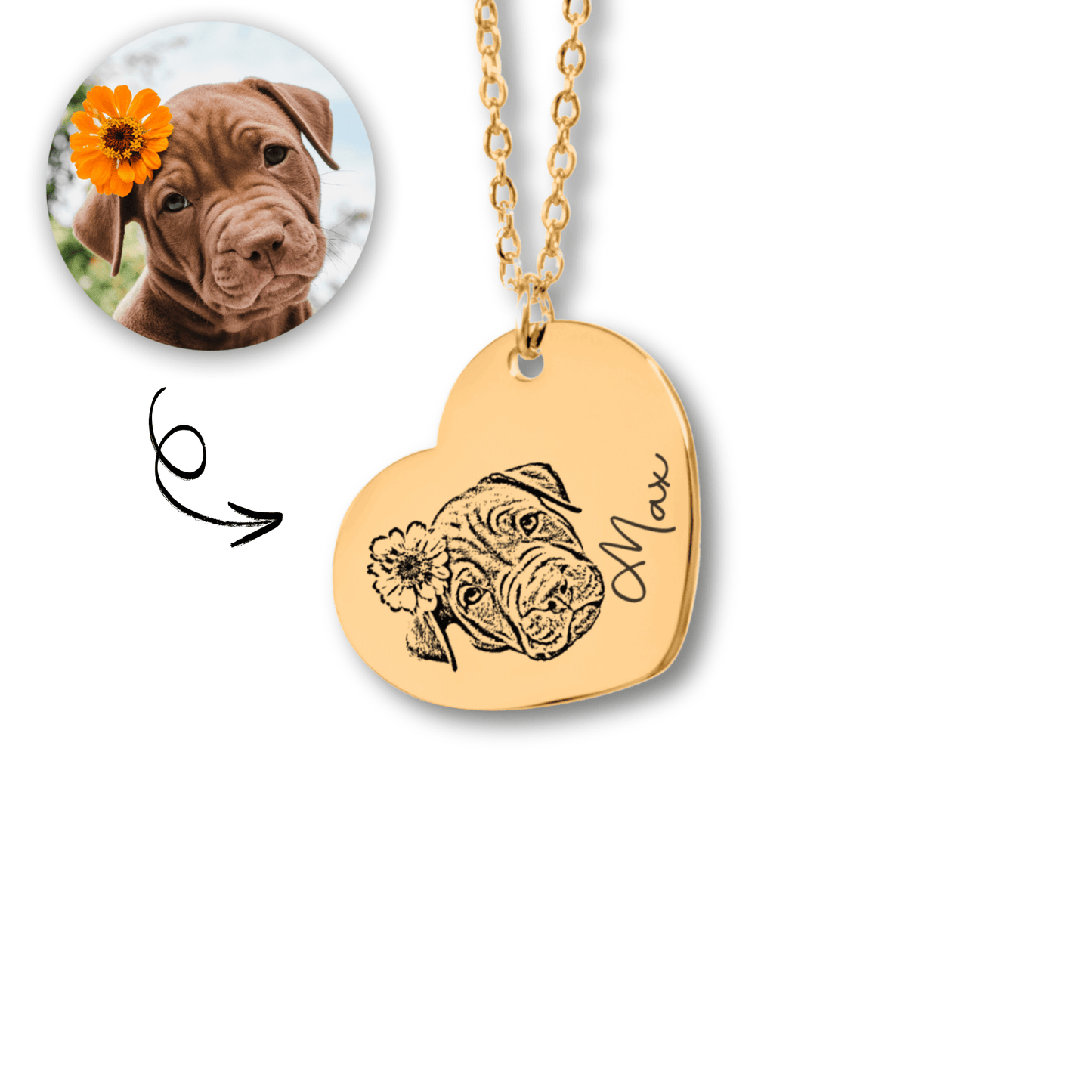 Altijd Bij Me - Gepersonaliseerde Ketting met Foto