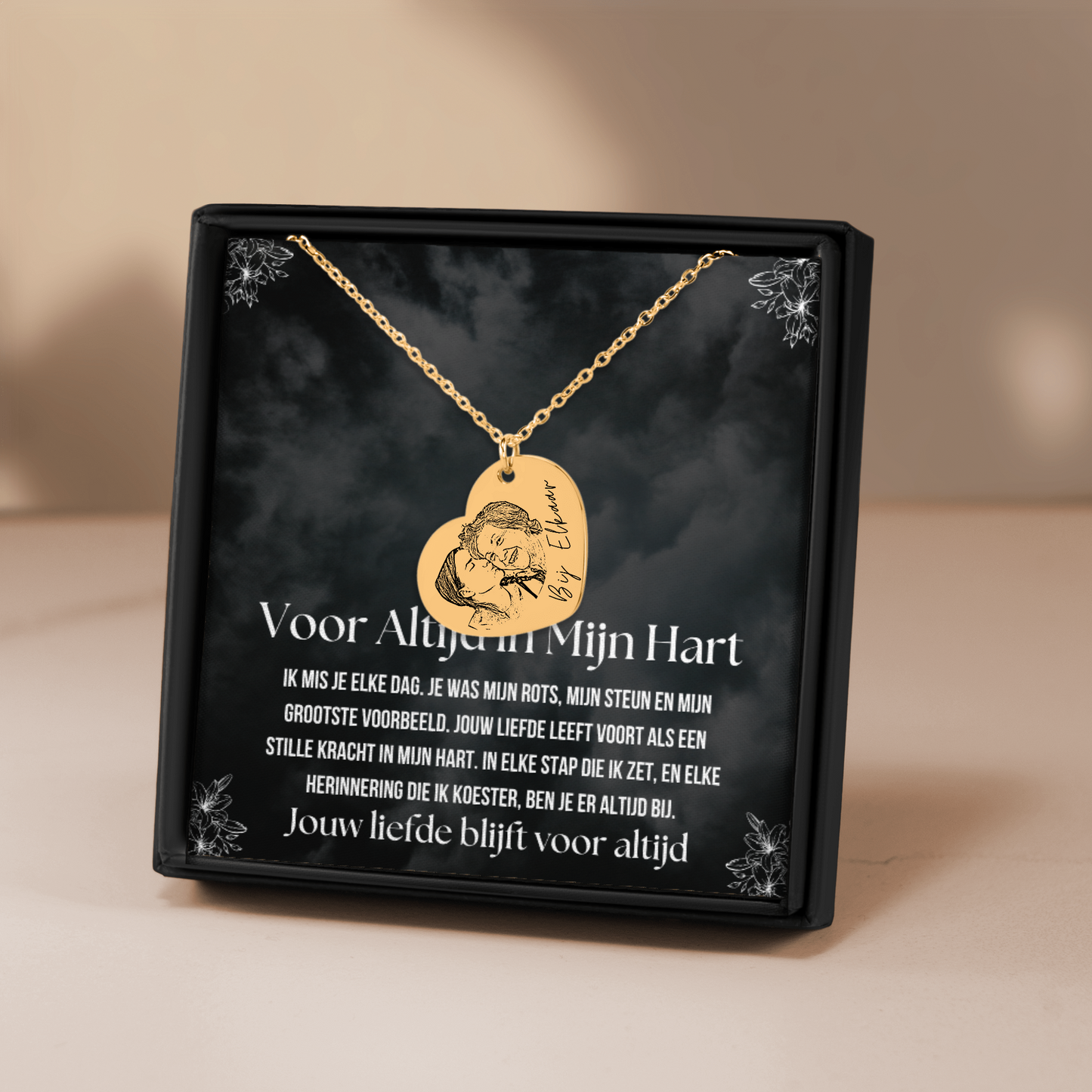 Voor Altijd In Mijn Hart Personaliseerd Ketting