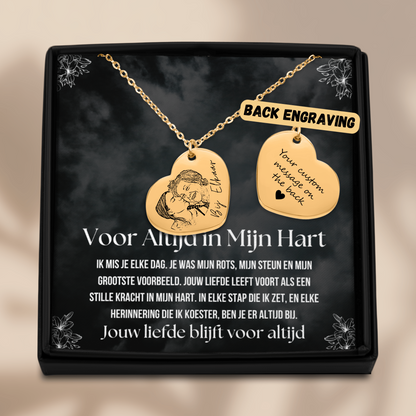 Voor Altijd In Mijn Hart Personaliseerd Ketting